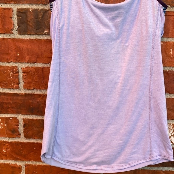 Lululemon Womens 4 Purple Strappy Draped Open Back Wild Tank Sports Bra - Picture 4 of 11